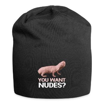 Naked Mole Rongeur Afrique de l’Est Tombes de sable Cadeau - Bonnet en jersey - noir - Devant