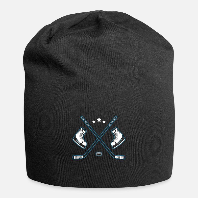 Eishockey - Jersey-Beanie - Schwarz