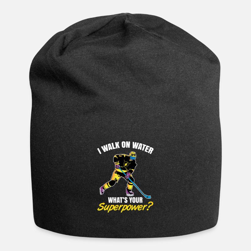 Eishockey - Jersey-Beanie - Schwarz