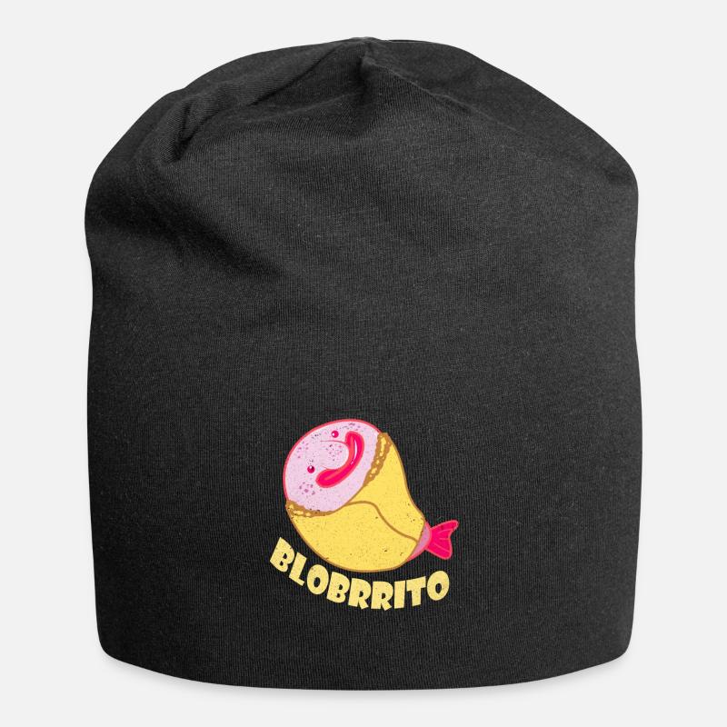 Blobfisch - Jersey-Beanie - Schwarz