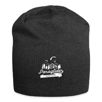 Gleitschirmfliegen - Jersey-Beanie - Anthrazit - Vorne