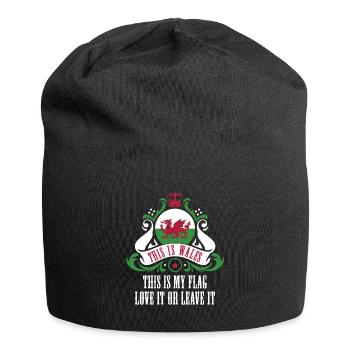 Wales Nation - Jersey-Beanie - Schwarz - Vorne