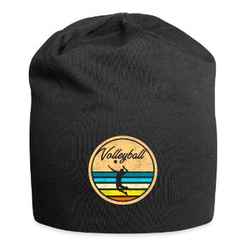 Vintage volleyball volleyball - Jersey Beanie - black - Front
