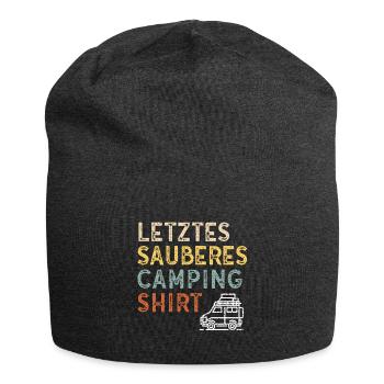 Dernière chemise de camping propre pour les campeurs - Bonnet en jersey - charbon - Devant
