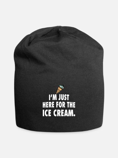 Eiscreme Eis - Jersey-Beanie - Schwarz