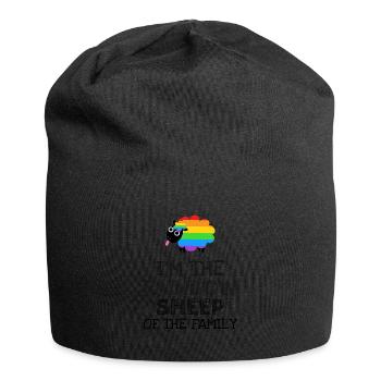 Je suis le mouton arc-en-ciel de la famille - Bonnet en jersey - noir - Devant