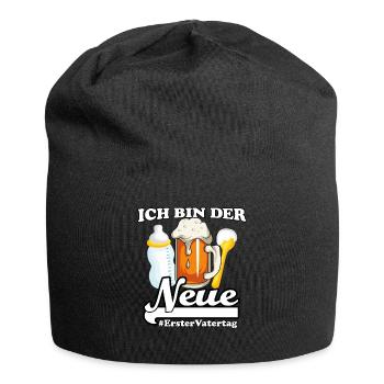 Erster Vatertag - Jersey-Beanie - Schwarz - Vorne