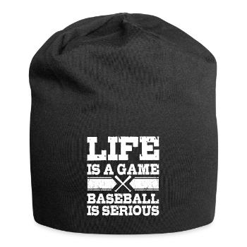 Baseball - Jersey-Beanie - Schwarz - Vorne