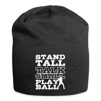 base-ball - Bonnet en jersey - noir - Devant