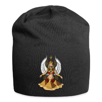 Egyptian Goddess Isis Queen Ankh Mythology - Jersey Beanie - black - Front