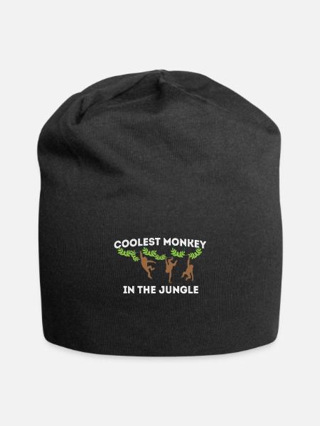 Singe cool Singe - Bonnet en jersey - noir