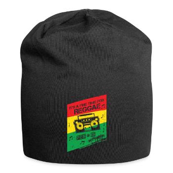 It's a good time for Reggae I Rasta music fan - Jersey Beanie - black - Front