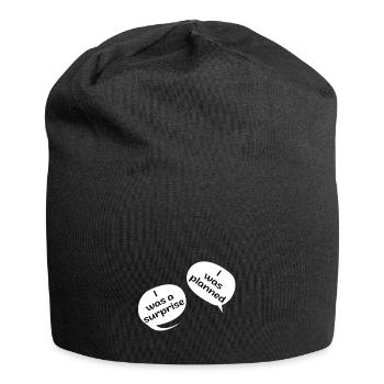 Pregnant mom twins - Jersey Beanie - black - Front