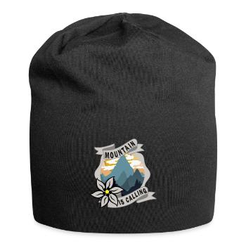 The mountain is calling Mountain is Calling Clatter - Jersey Beanie - black - Front