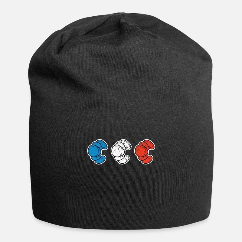 Frankreich Baguette - Jersey-Beanie - Schwarz