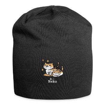 Neko Anime Japan Katze Kawaii Otaku Geschenk - Jersey-Beanie - Schwarz - Vorne