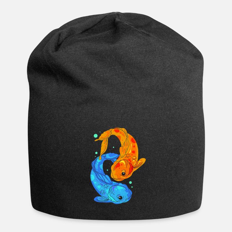 Koi - Jersey-Beanie - Schwarz