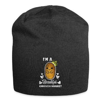 Chicken nugget - Jersey Beanie - charcoal grey - Front