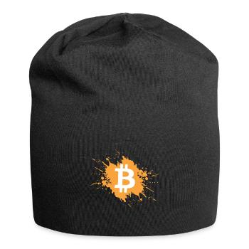 Bitcoin crypto-monnaie crypto couleur blob - Bonnet en jersey - noir - Devant
