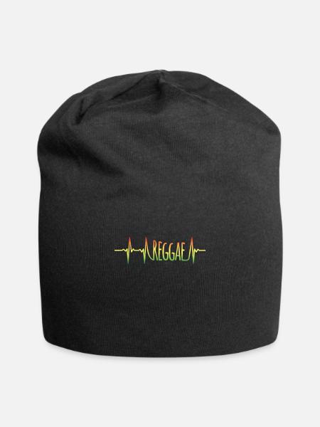 Puls Reggae Jamaica Shirt Geschenk - Jersey-Beanie - Schwarz