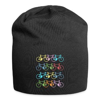 Fahrrad Rennrad Mountainbike Radsport Geschenk - Jersey-Beanie - Schwarz - Vorne