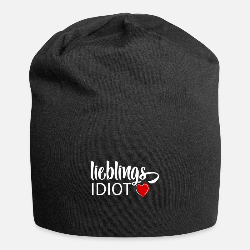 Lieblings Idiot - Jersey-Beanie - Schwarz