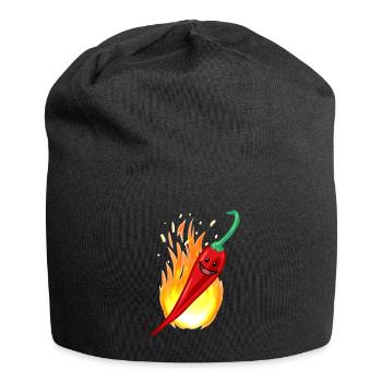 Hot Pepper Chilli Restaurant Hot Spice Dish - Jersey Beanie - black - Front