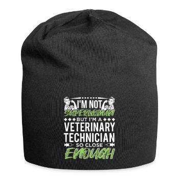 Vet Tech Veterinary Technician Job Title - Jersey-Beanie - Schwarz - Vorne