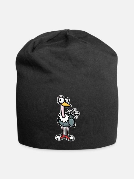 Strauß - Jersey-Beanie - Schwarz
