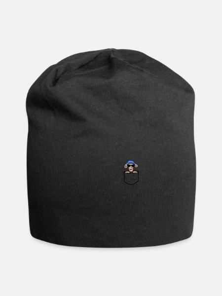 Schimpanse Polo - Jersey-Beanie - Schwarz