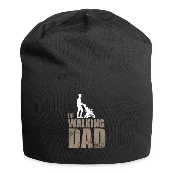 Funny walking dad gift - Jersey Beanie - black - Front