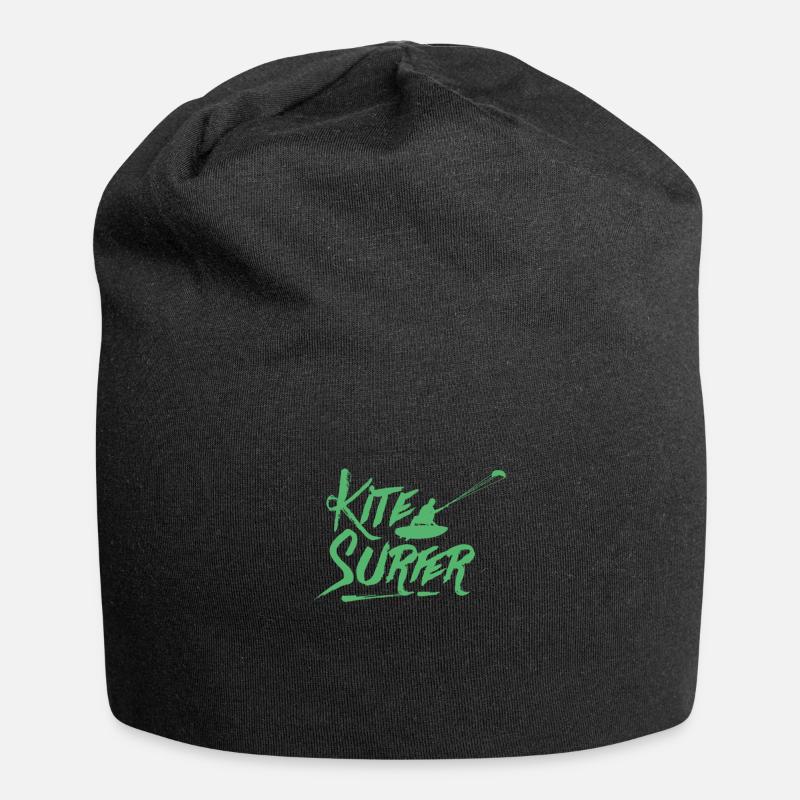Kitesurfer Kitesurfer Kitesurfer Kitesurfer - Bonnet en jersey - noir