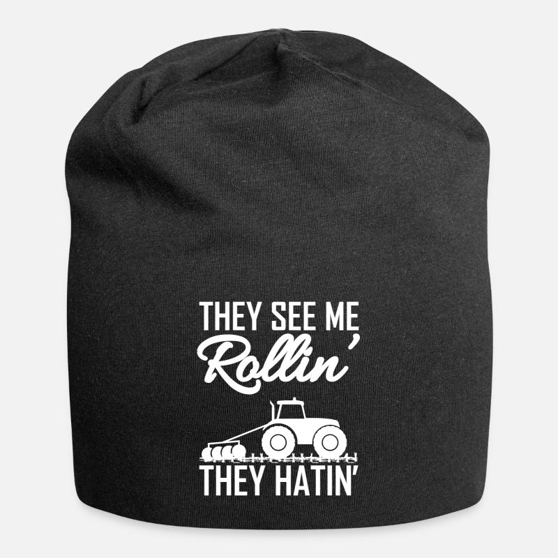 Farmer Farmer Farmer - Jersey Beanie - black