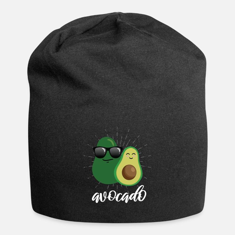 Avocado - Jersey-Beanie - Schwarz