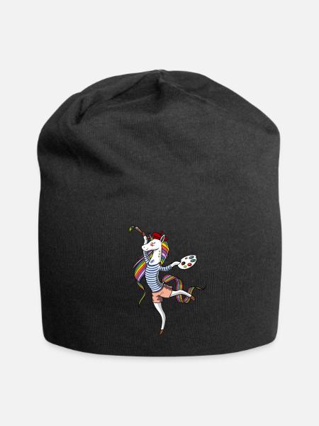 Unicorn Painter Artist Art Student Peinture - Bonnet en jersey - noir