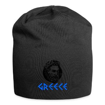 Greece EU Europe Euro Gift - Jersey Beanie - black - Front