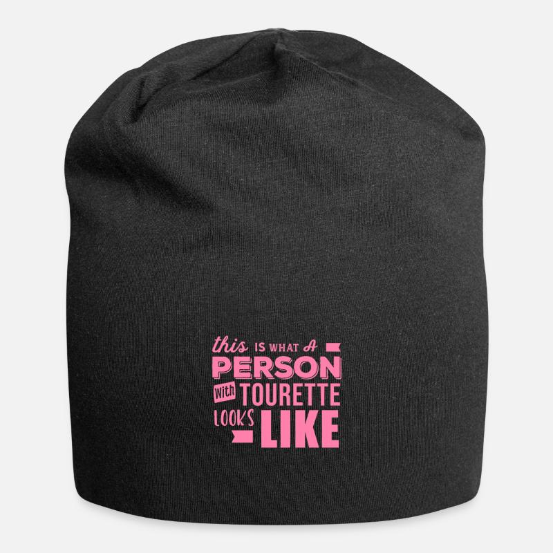 Tourette Tourette Tourette Tourette - Jersey-Beanie - Schwarz