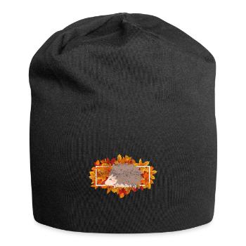 Hedgehog Forest Animal Animal Lover Gift - Jersey Beanie - black - Front