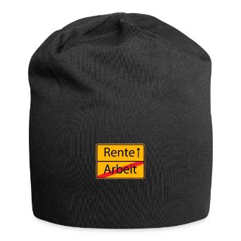 Rente Rentner Rentnerin - Arbeit Rente - Jersey-Beanie - Schwarz - Vorne