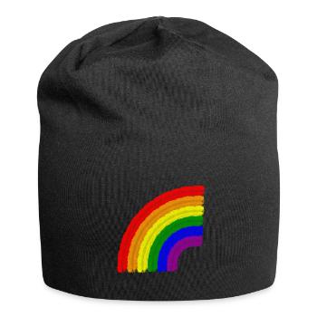 Rainbow LGBT Pride Rainbow - Bonnet en jersey - noir - Devant