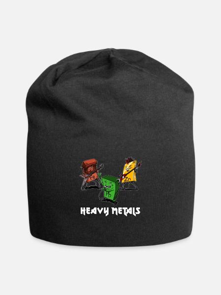 Chemie Schwermetalle Wissenschaft - Jersey-Beanie - Schwarz
