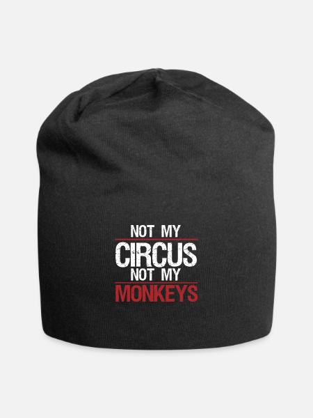 Karneval Fasching Fastnacht Helau Kostüm geschenk - Jersey-Beanie - Schwarz