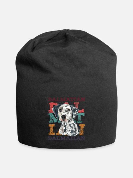 Dalmatian - Jersey Beanie - black