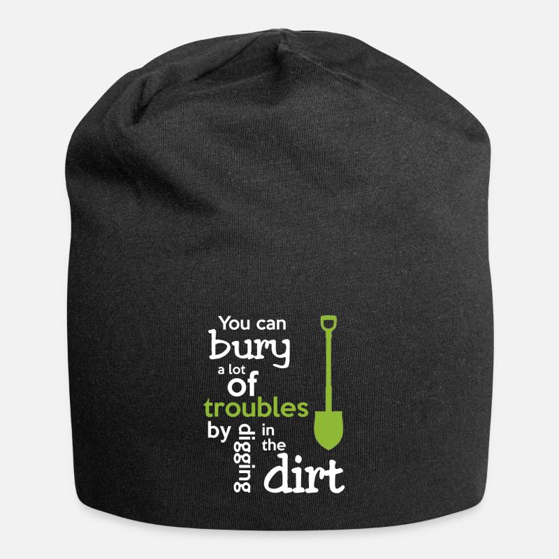 Gardener garden - Jersey Beanie - black