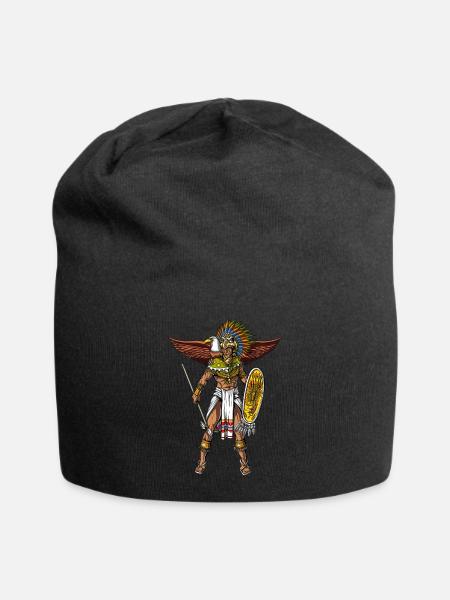 Aztec Eagle Warrior Native Mexican Indian - Bonnet en jersey - noir