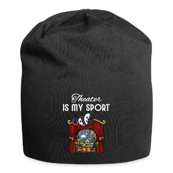 Theatre Is My Sport Actor Actress Drama Stage Play - Jersey Beanie - black - Front