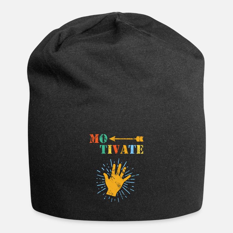 Ergotherapie - Jersey-Beanie - Schwarz