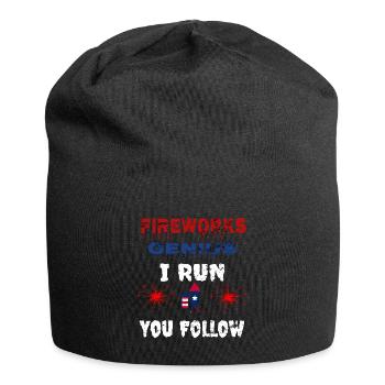 Fireworks Genius I run You Follow - Jersey-Beanie - Schwarz - Vorne