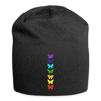 Butterfly Butterfly 7 Chakra Meditation Yoga - Jersey Beanie - black - Front