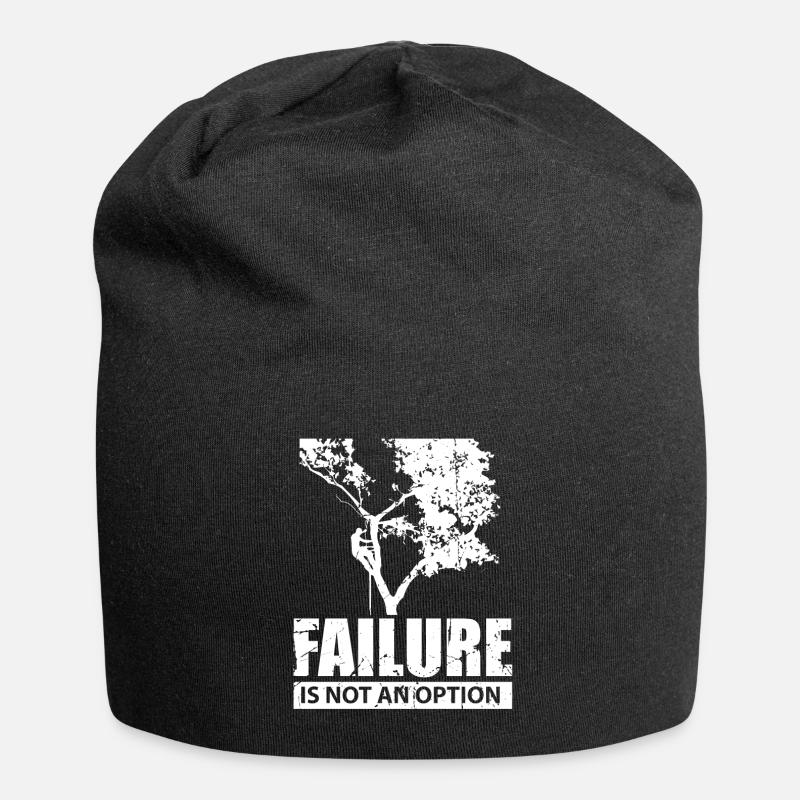 Baumkletterer Versagen ist keine Option Holz Liebe - Jersey-Beanie - Schwarz